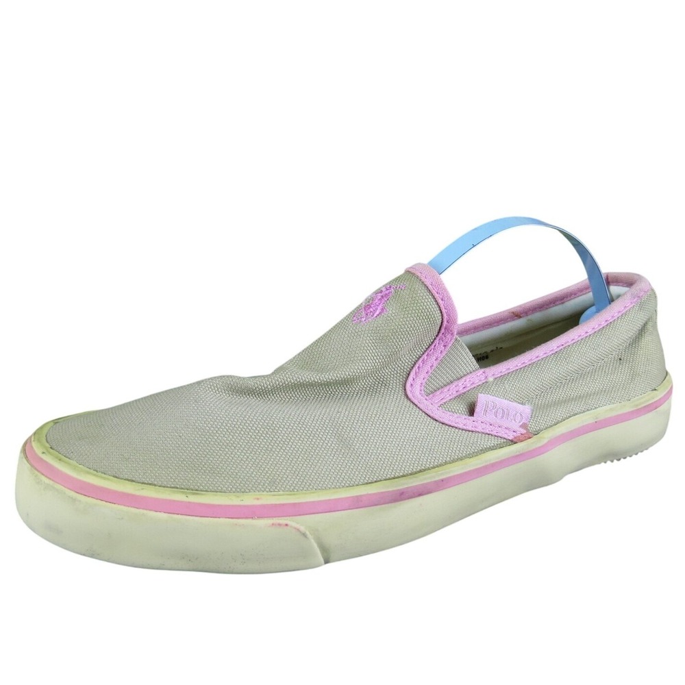 Polo Women's Slip-On Beige Fabric Sz 6.5 Medium Gently Used 2025